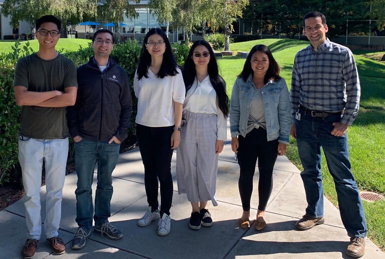 Members of HP’s microfluidics research group based in Palo Alto