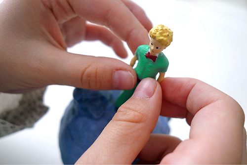 A 3D printed figurine of the Little Prince brings the classic story to life.  