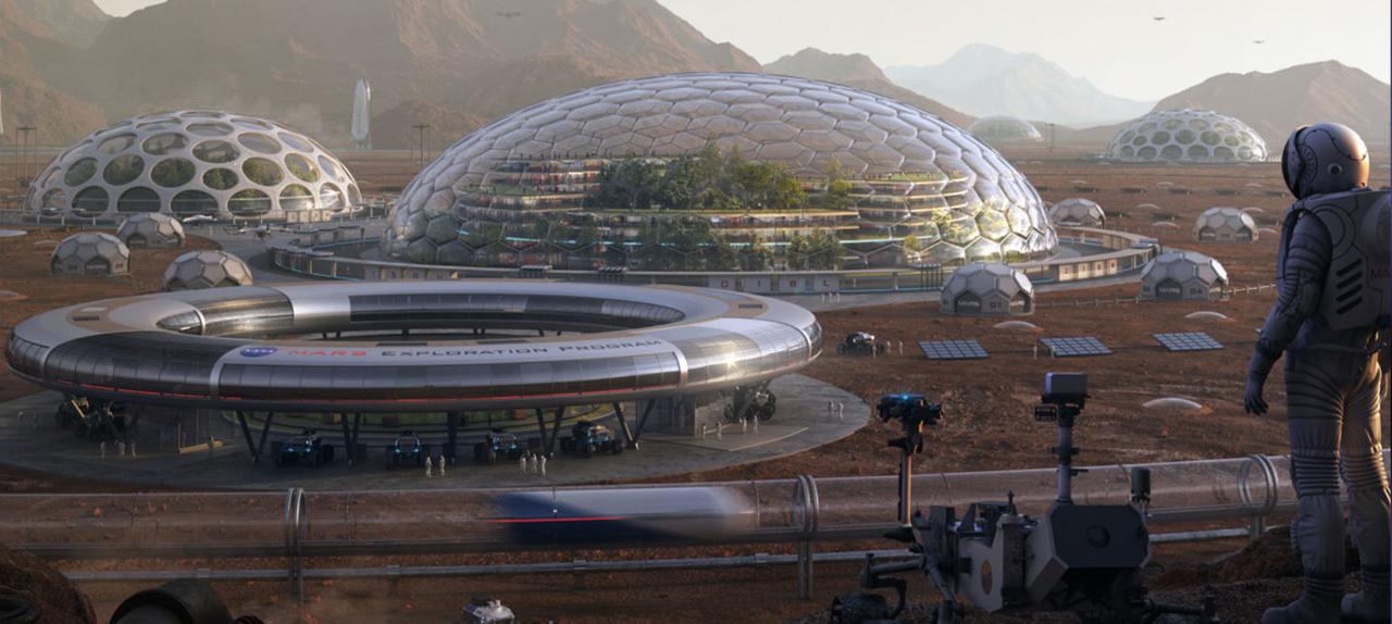 What does a city of one million people on Mars look like?