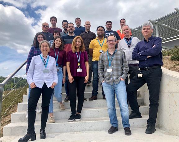 HP 3D Printing and Digital Manufacturing business unit’s Barcelona Software and Data team. Front row, from left to right, Annarosa Multari, Jordi Roca and Jordi Sanroma.